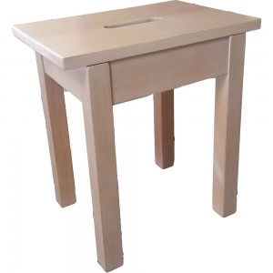 Tabouret en hetre massif
